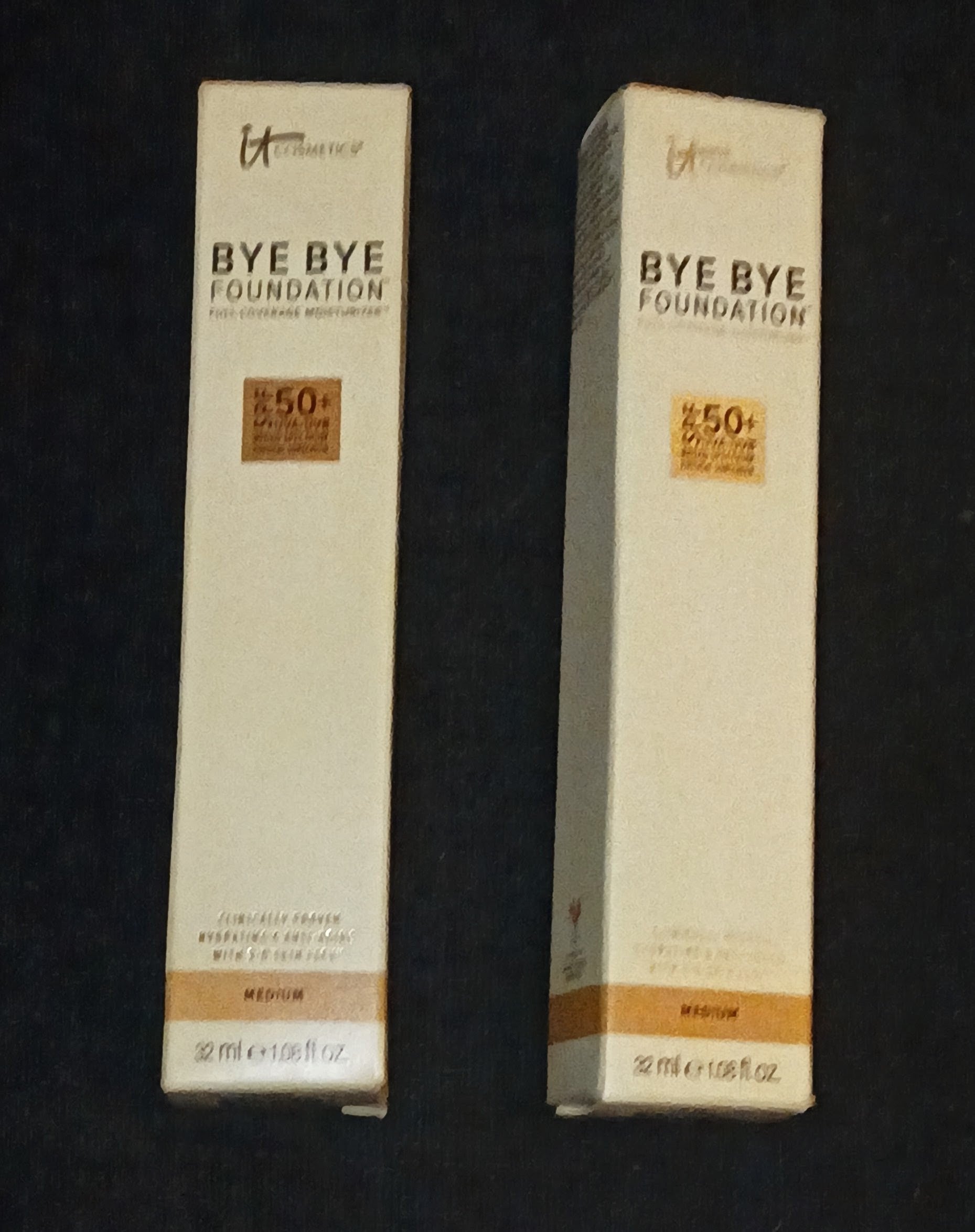 2ct IT Cosmetics Bye Bye Foundation SPF 50+ Medium